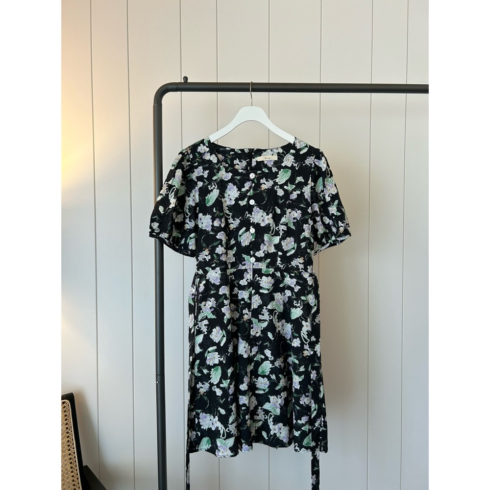 Floral Black Dress